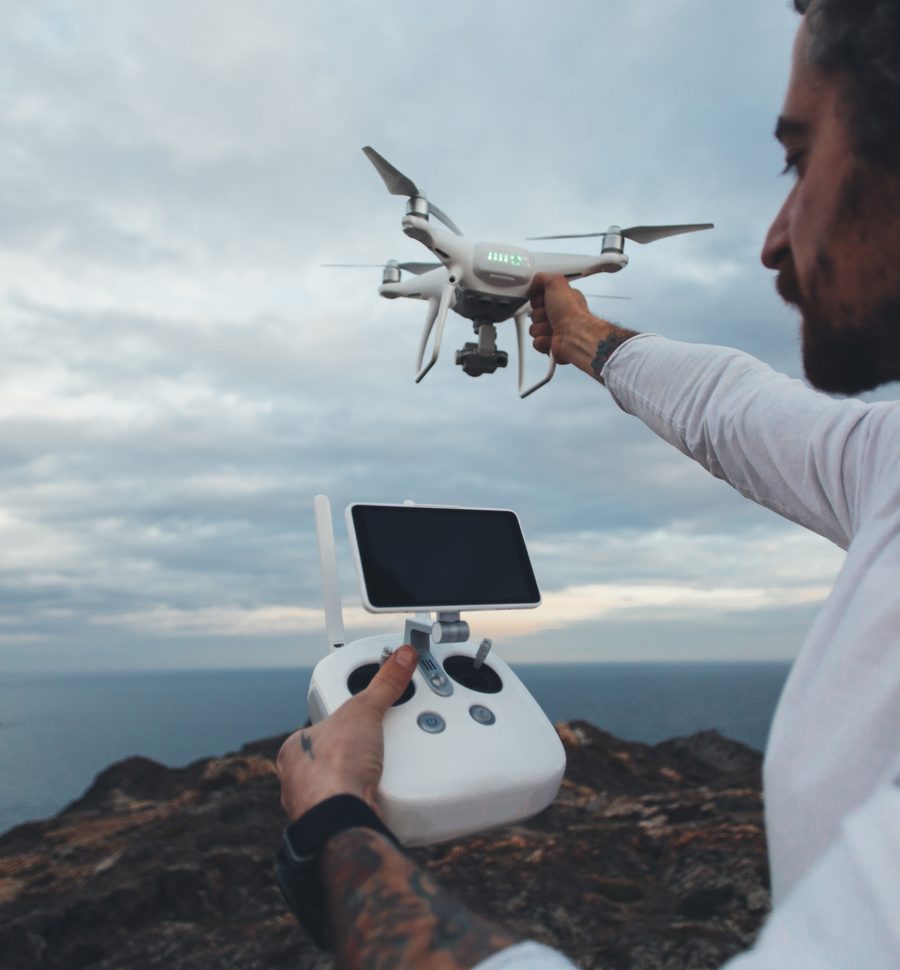 Registro con dron del avance de obra